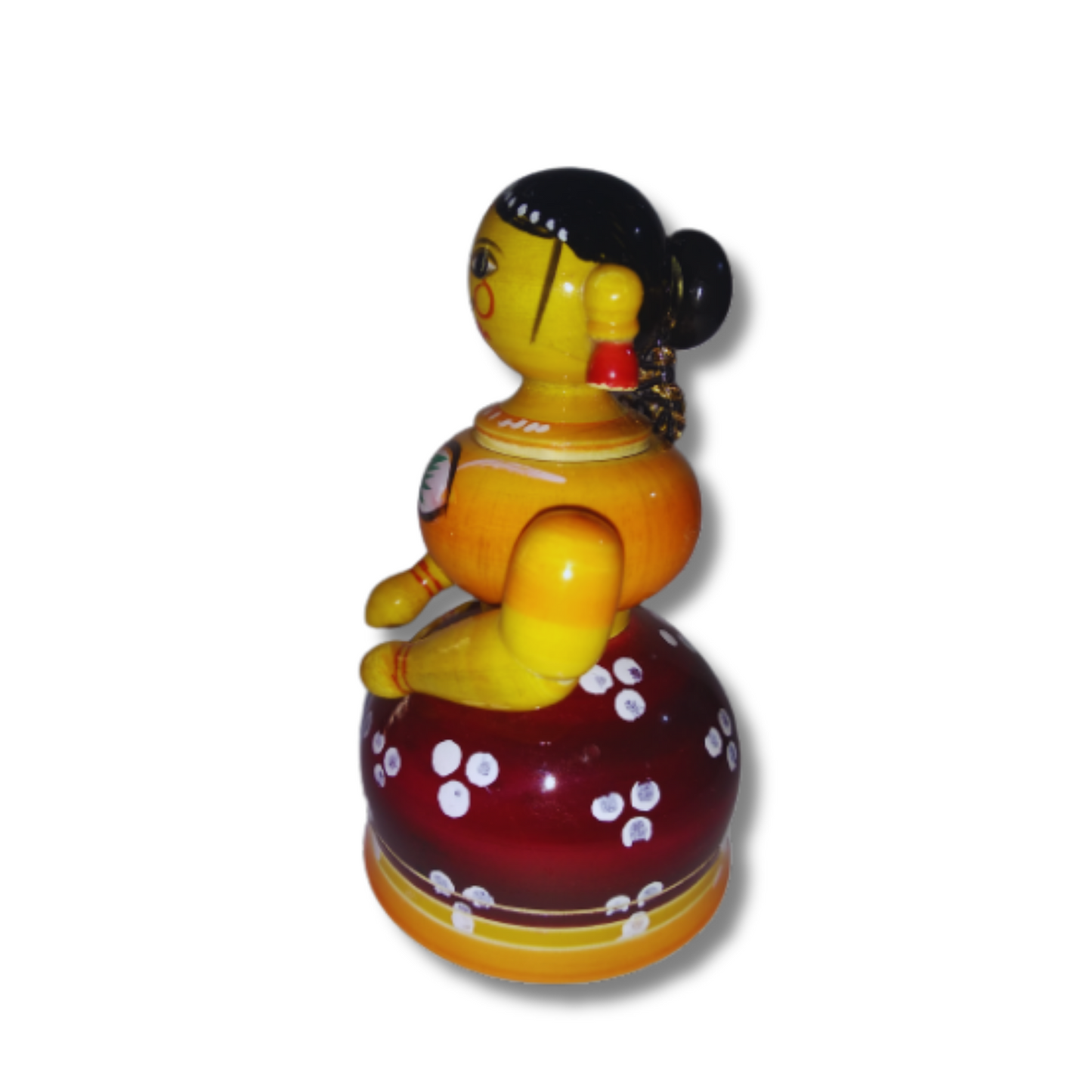 Authentic Etikoppaka Toys: Handcrafted Wooden Masterpieces for Play and Decor - Butta Bumma Doll