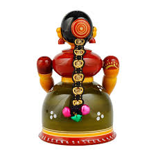 WOODEN KONDAPALLI BUTTA BOMMA KUMKUMBOX
