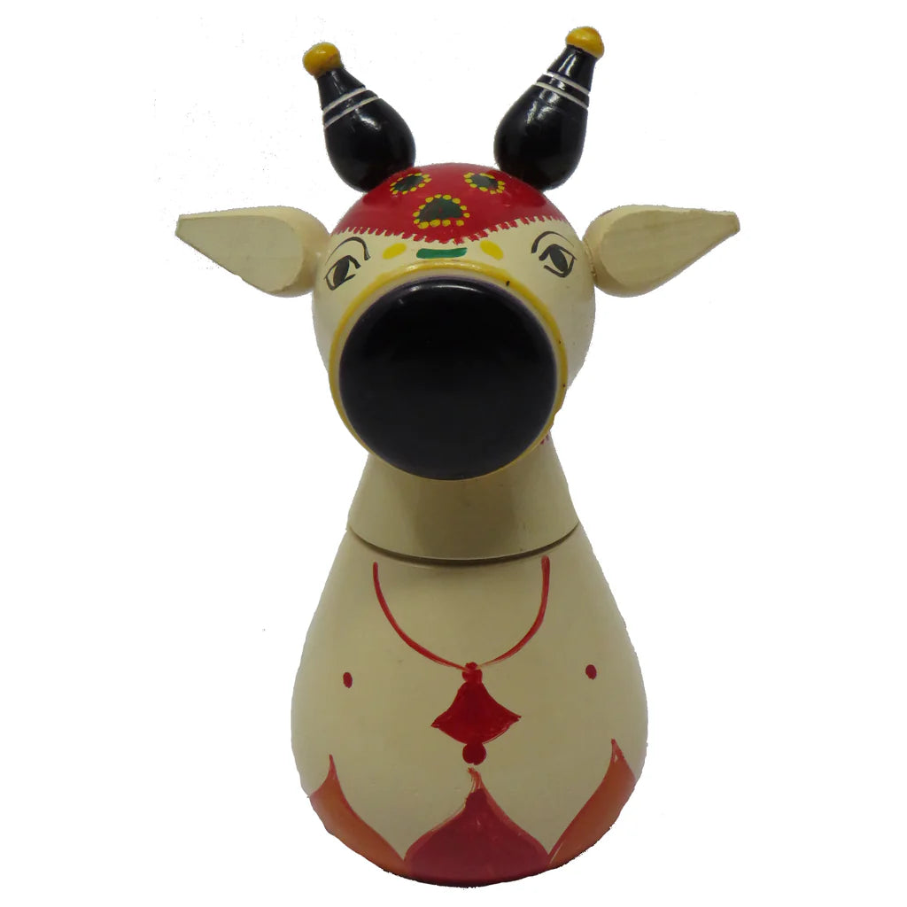 WODDEN NANDI KUMKUM BOX