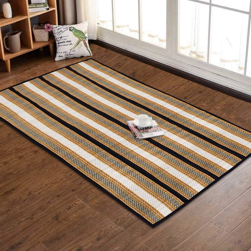 NATURAL RIVER GRASS 3FOLD MAT (BLACK)