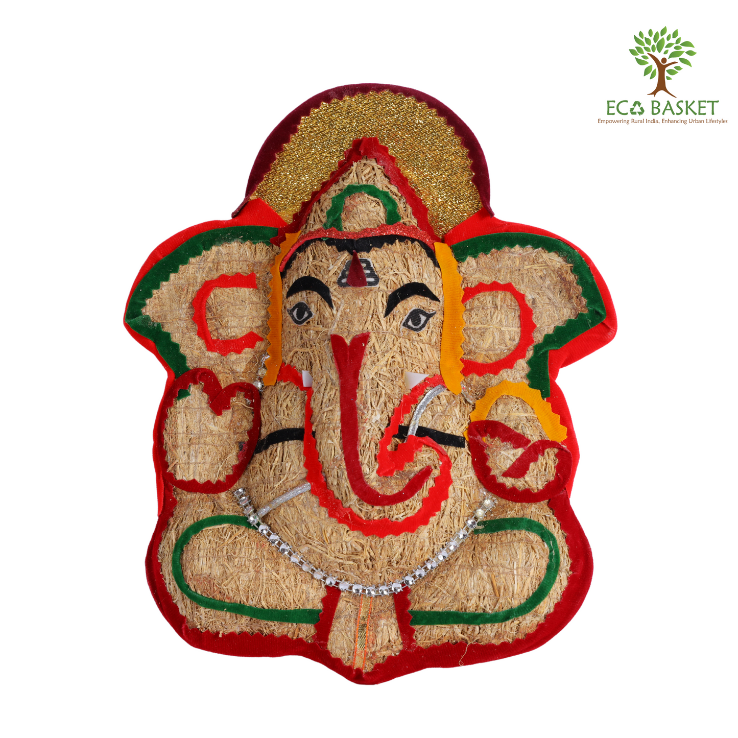 Vettiver Ganesha Wall Hanging
