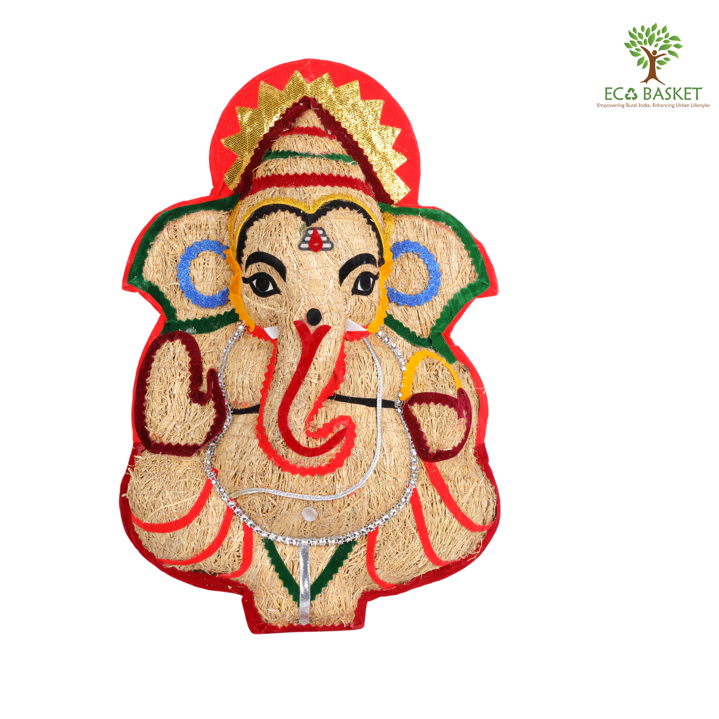 Vettiver Ganesha Wall Hanging