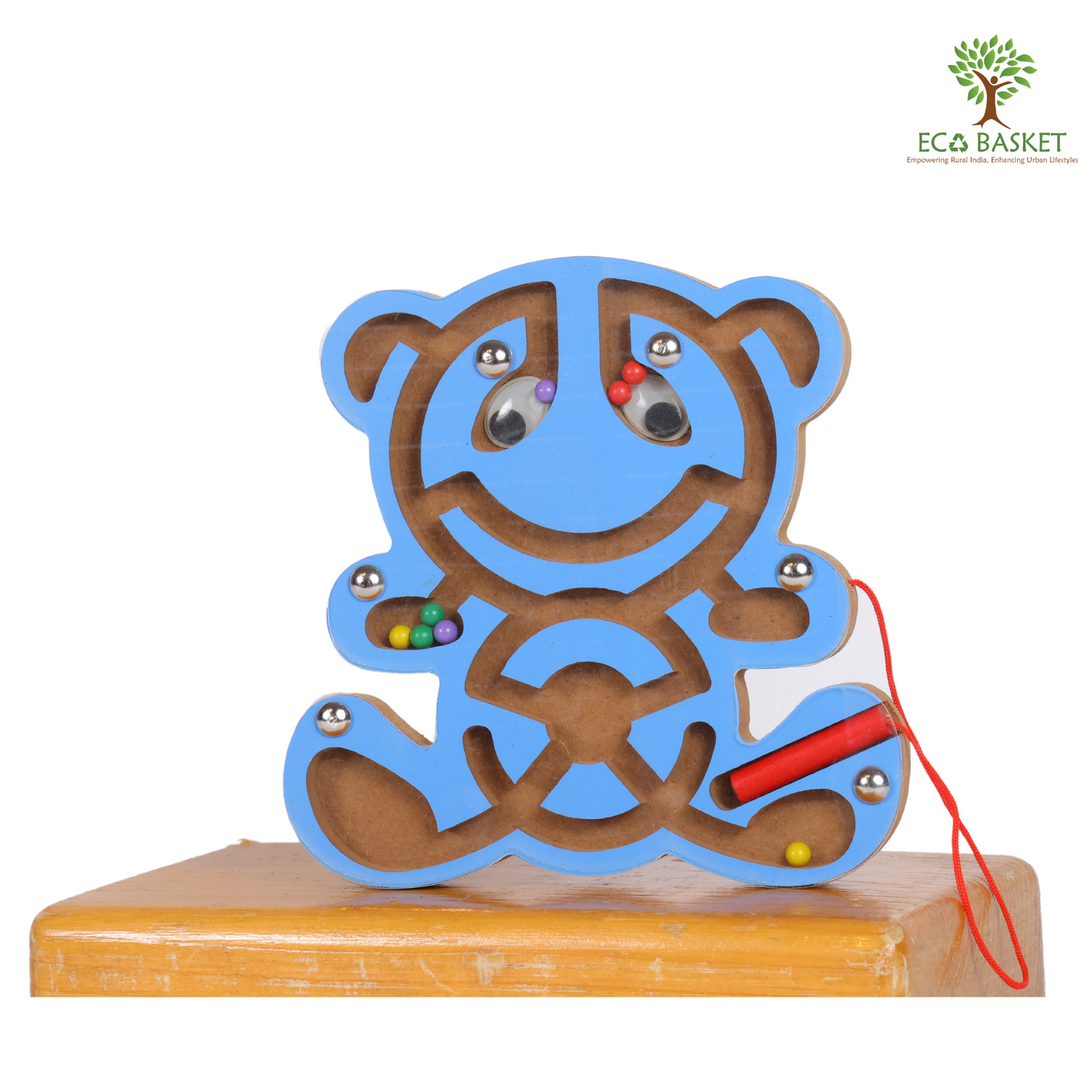 Wooden Magnetic Ball Game Puzzle
