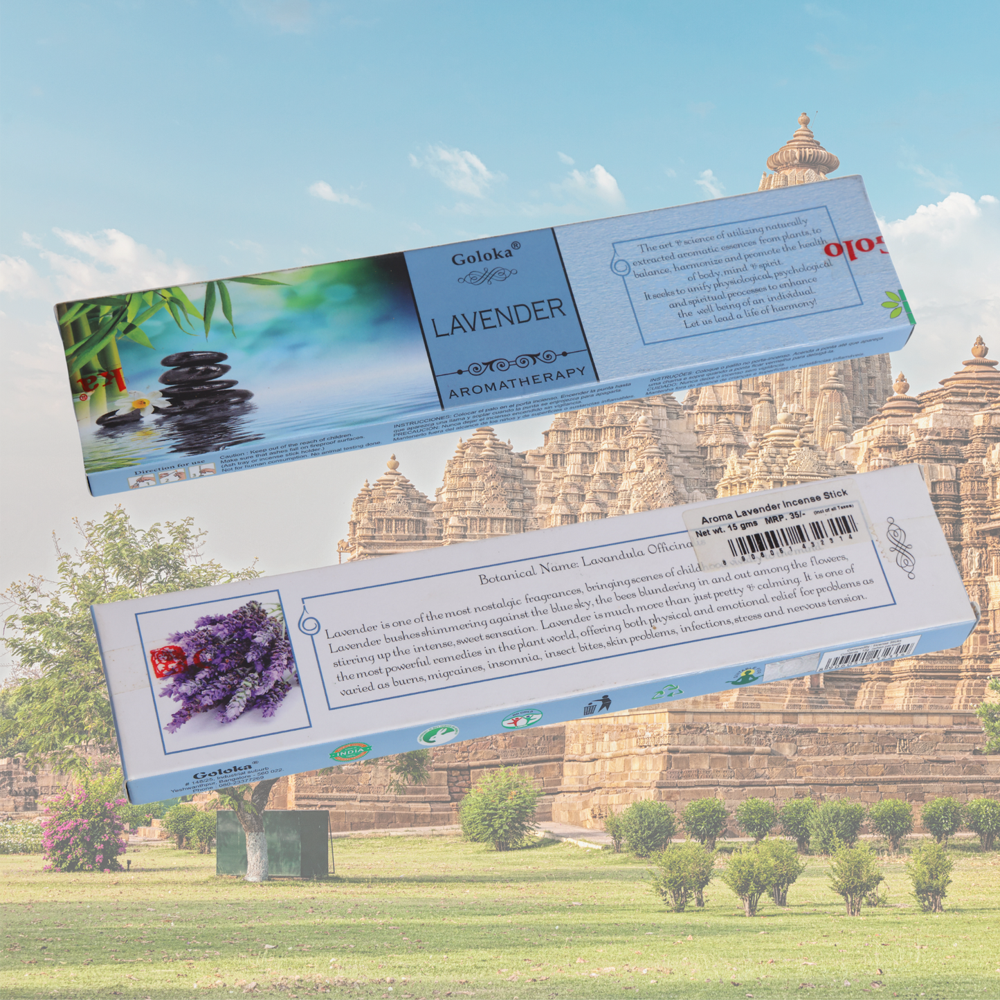 Goloka Lavender Incense Sticks