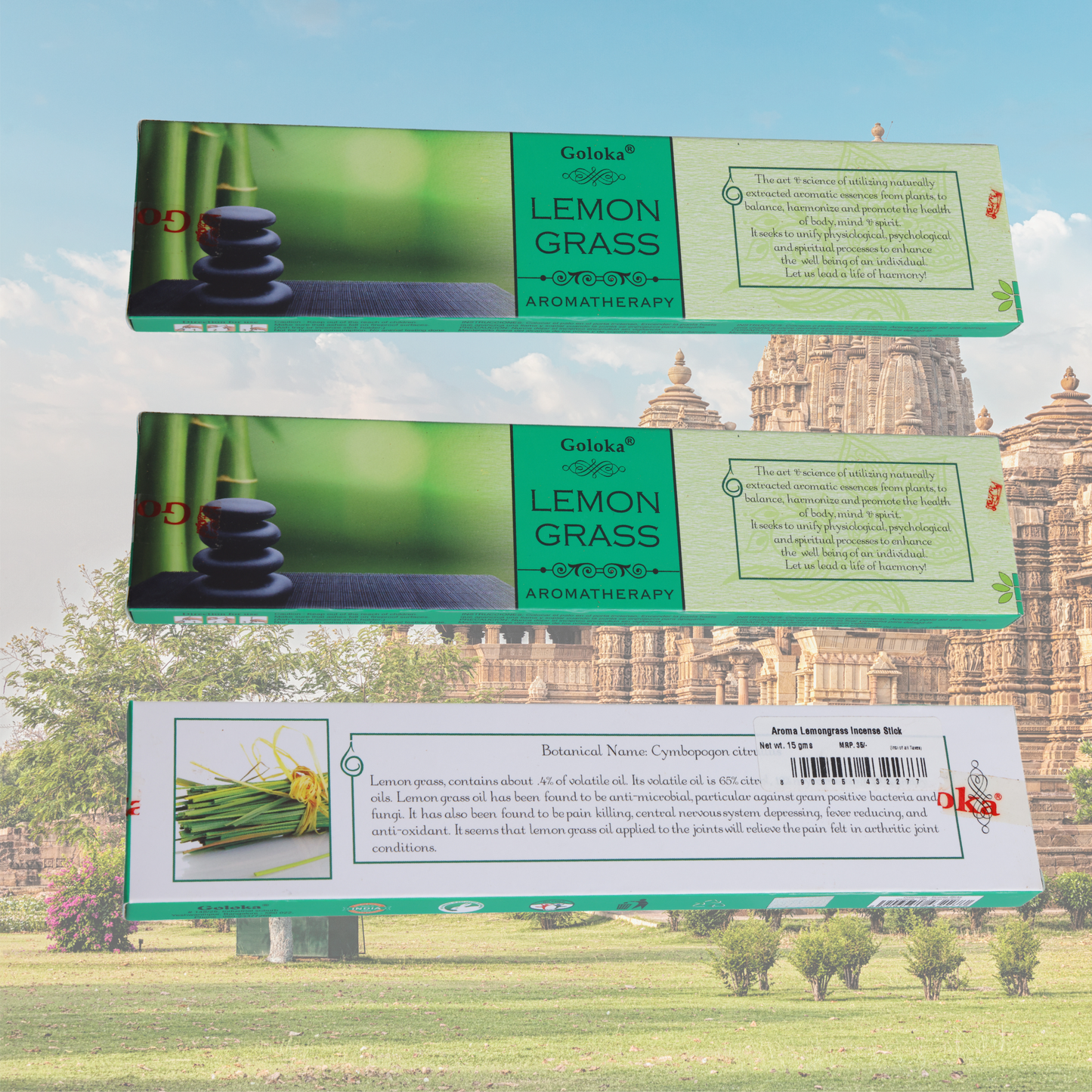 Goloka Lemon Grass Incense Sticks