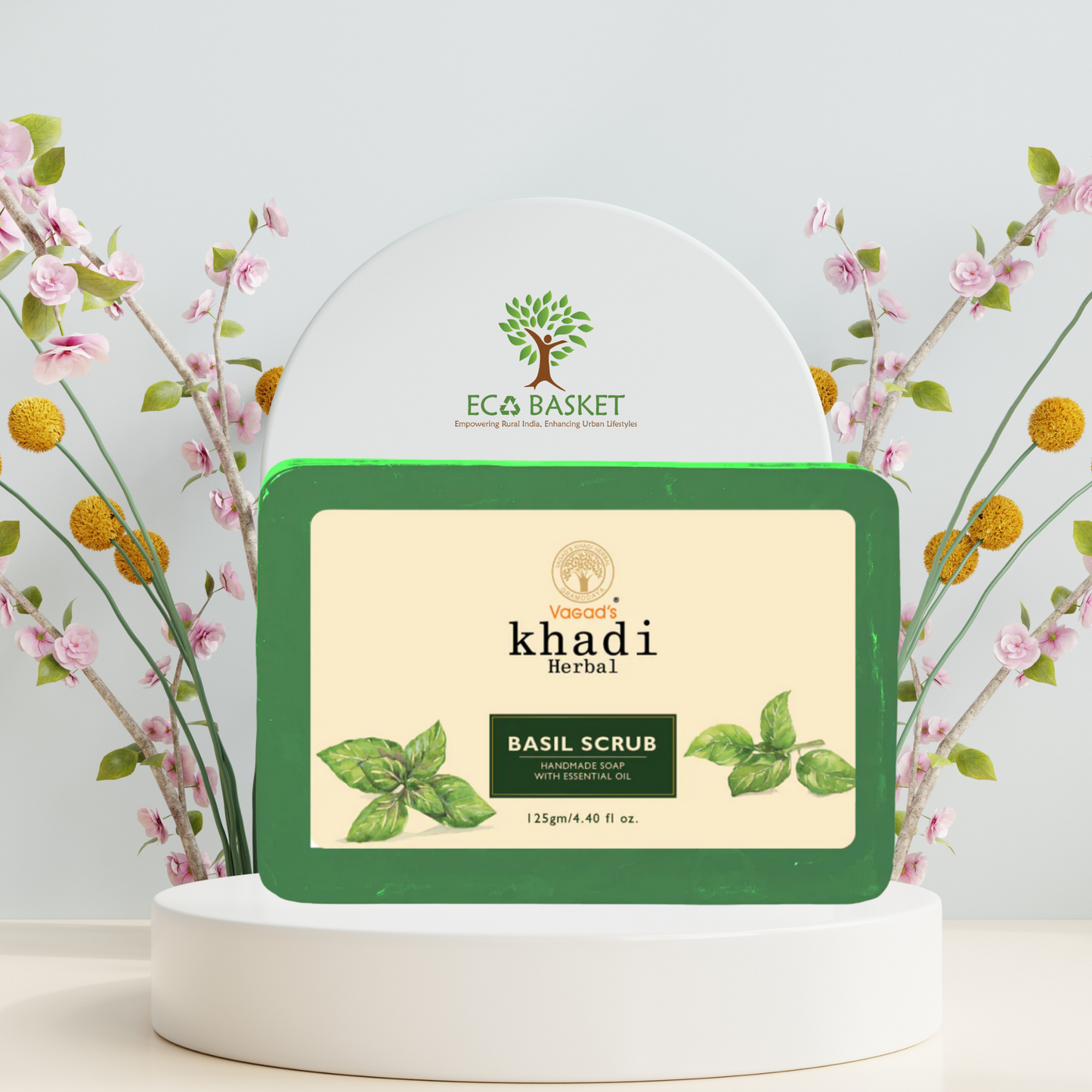 Herbal Basil Scrub Hand Made Soap