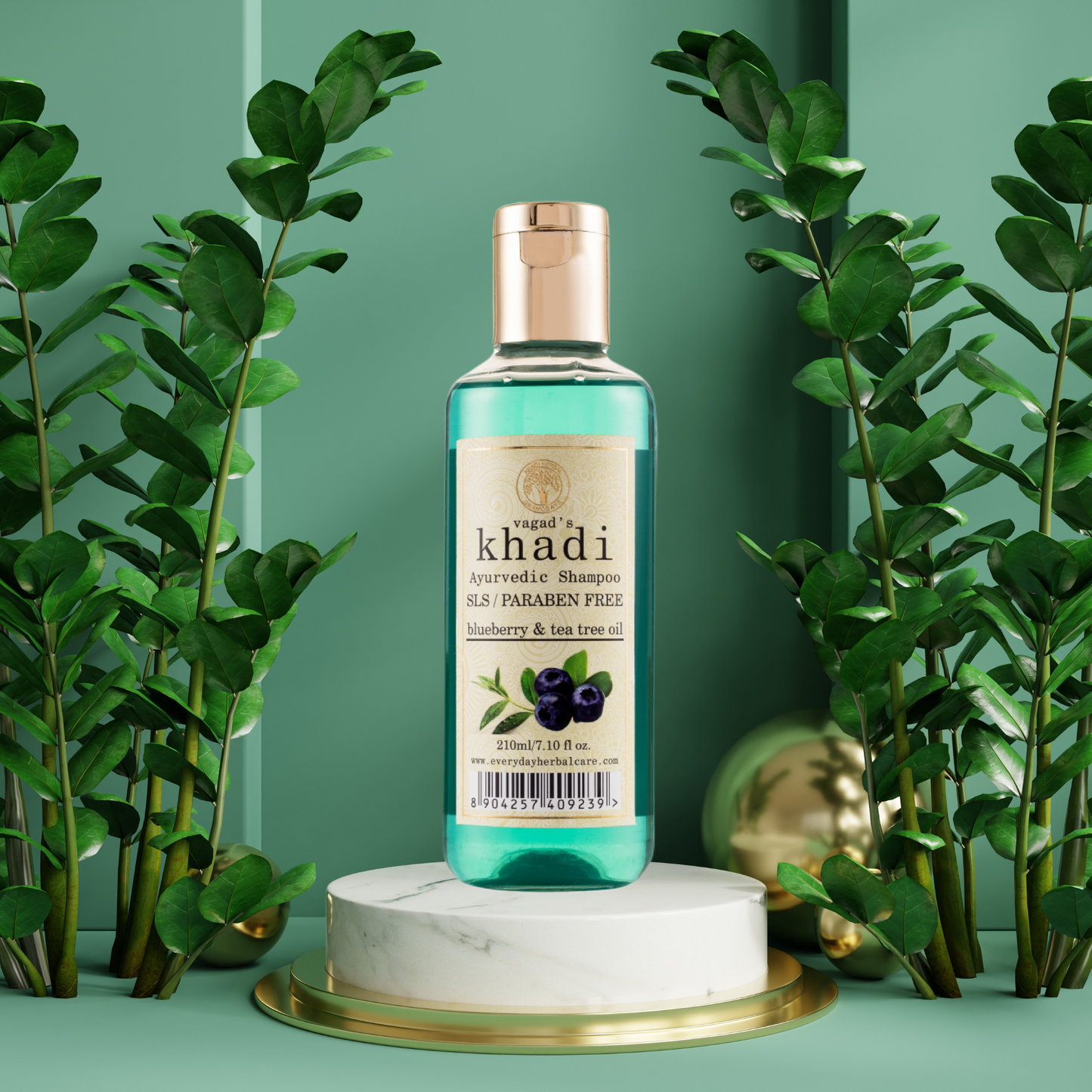 Ayurvedic Blueberry & Tea Tree Oil Sls Free Shampoo