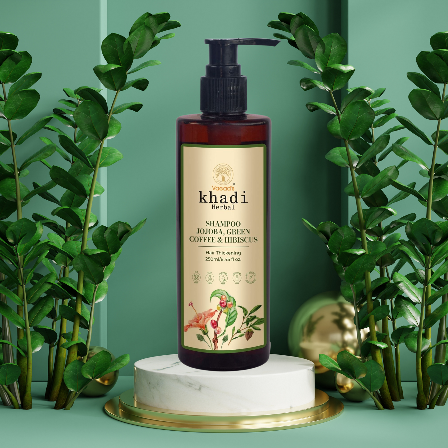 Jojoba, Green Coffee & Hibiscus SLS Free Shampoo