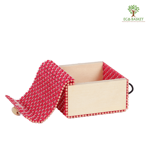 Wooden Bamboo Stick Pouch Square – ECOBASKETINDIA