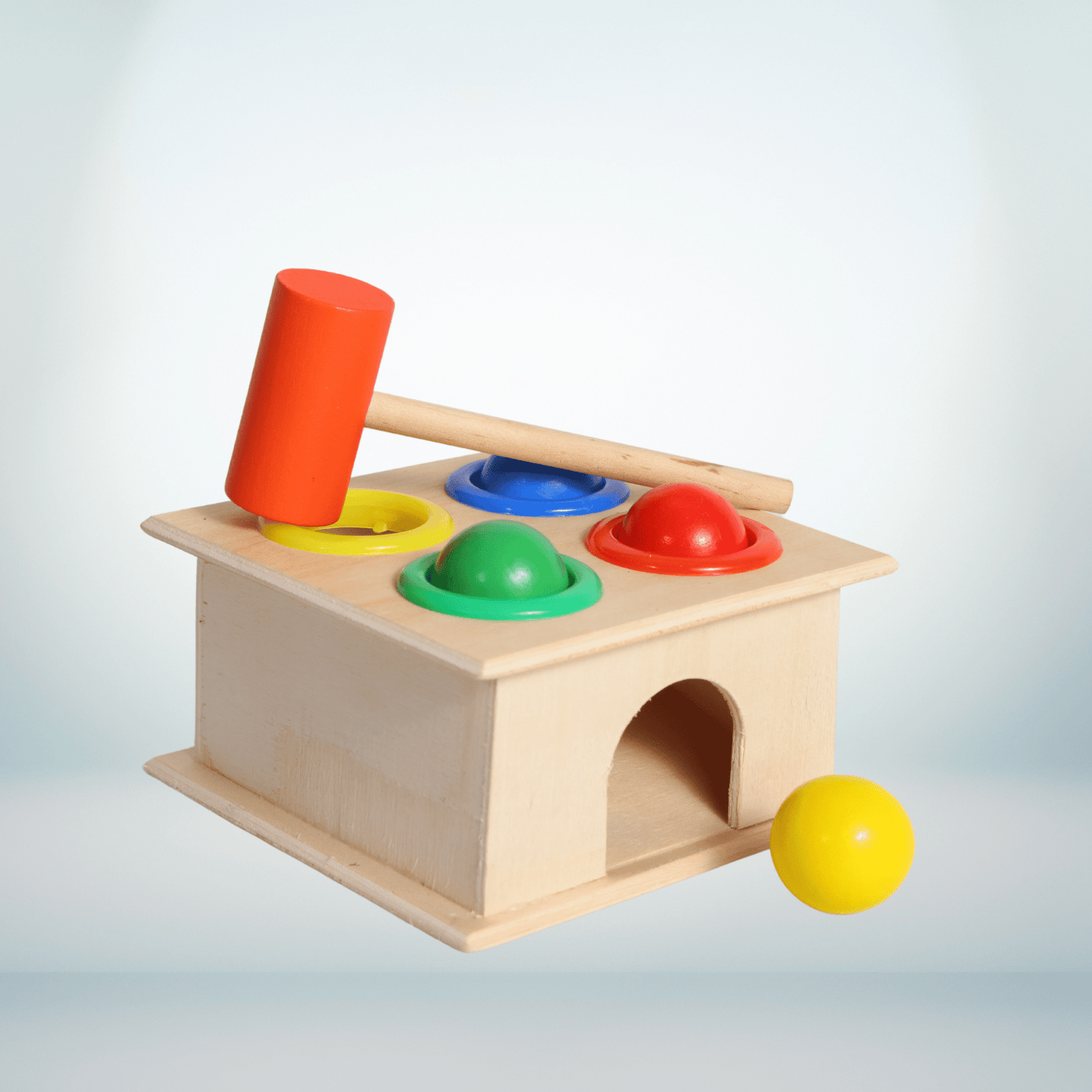Wooden Hammer Round - ECOBASKETINDIA