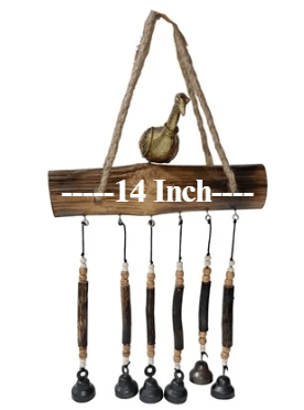 1 brass bird with 5 bells - ECOBASKETINDIA