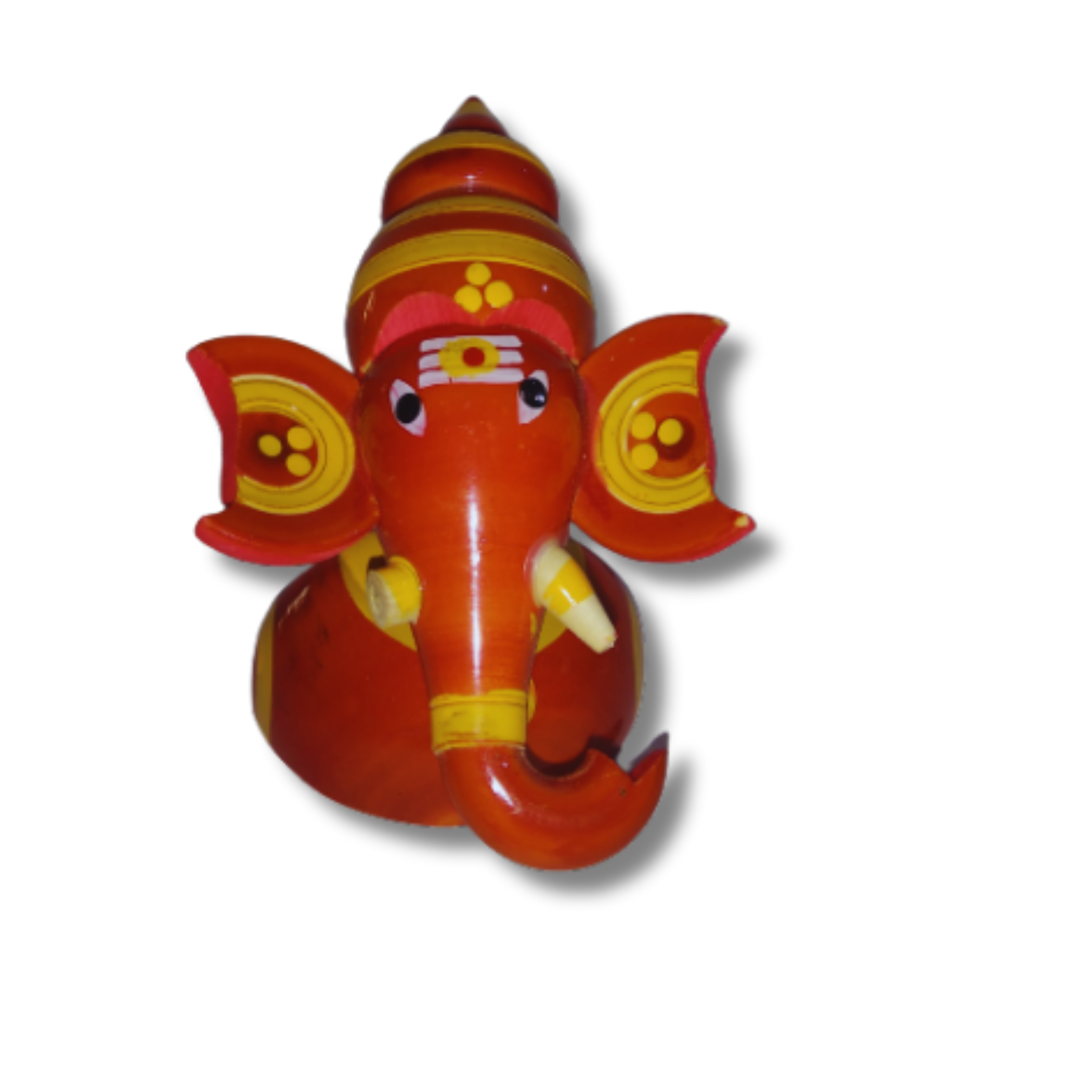 Authentic Etikoppaka Toys: Handcrafted Wooden Masterpieces for Play and Decor - Table Ganesh - Set of 3