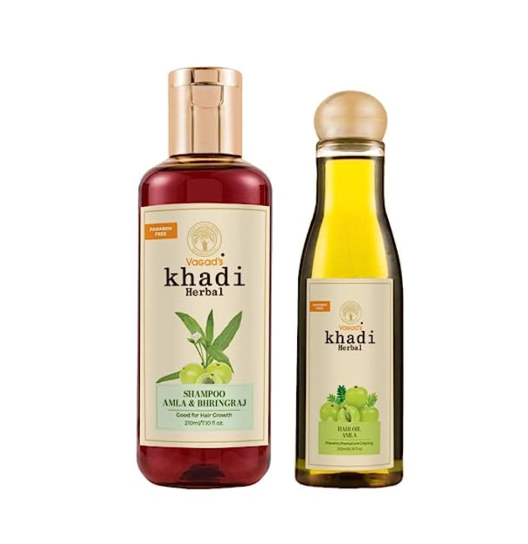 Hair Care Collection of Shikakai & Honey Shampoo & Shikakai Hair Oil for Healthy (Amla+Bhrahmi)