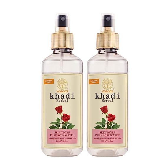 HERBAL GRAMODAYA Rose Water 210ml, Remove Pollutants and Impurities, Parabens Free (Pack of 2)