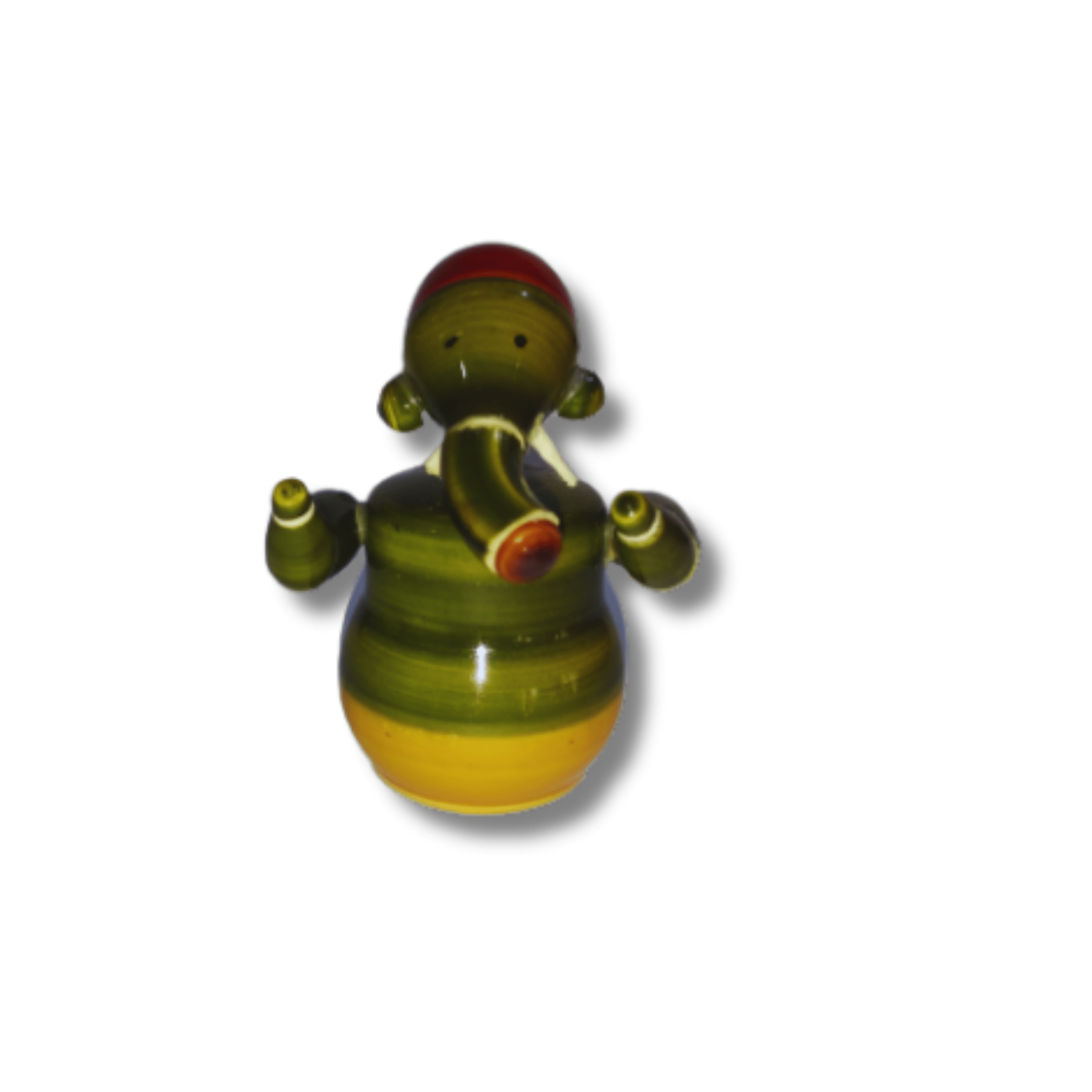 Authentic Etikoppaka Toys: Handcrafted Wooden Masterpieces for Play and Decor - Small Ganesha - Set of 5 - ECOBASKETINDIA