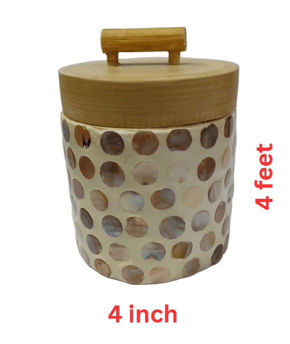 Bamboo shell cookie box - ECOBASKETINDIA