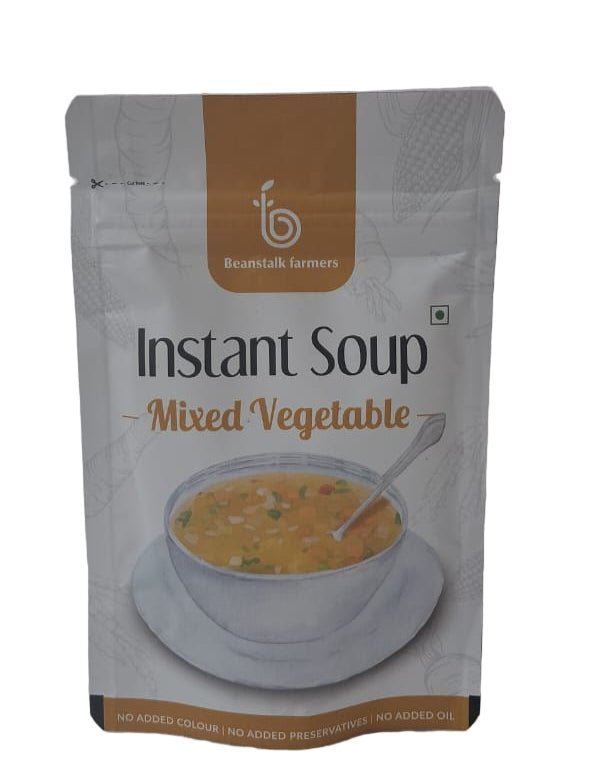 Beanstalk Farmers Instant Mixed Vegetable Soup (50Gms) - ECOBASKETINDIA