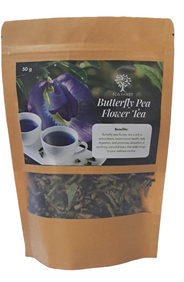 Butterfly Pea Flower Tea (50gm) - ECOBASKETINDIA