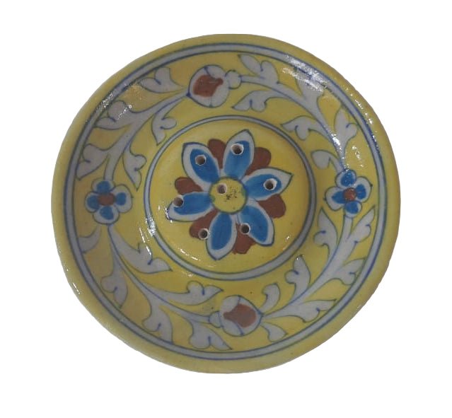 Ceramic Agarbatti Round - ECOBASKETINDIA