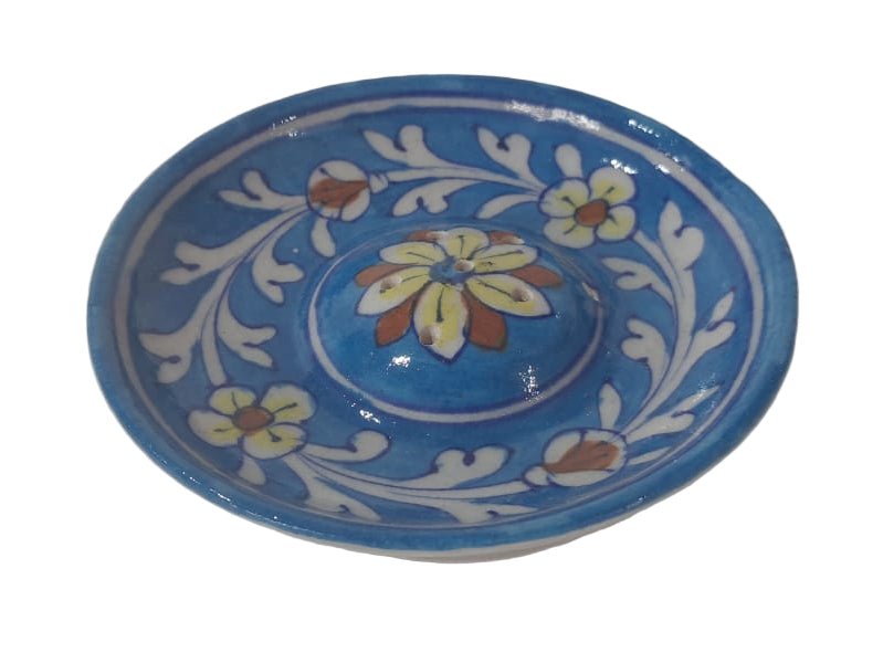 Ceramic Agarbatti Round - ECOBASKETINDIA