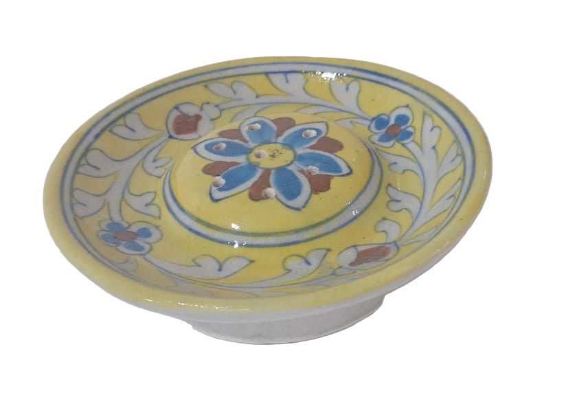 Ceramic Agarbatti Round - ECOBASKETINDIA