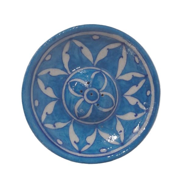 Ceramic Agarbatti Round - ECOBASKETINDIA