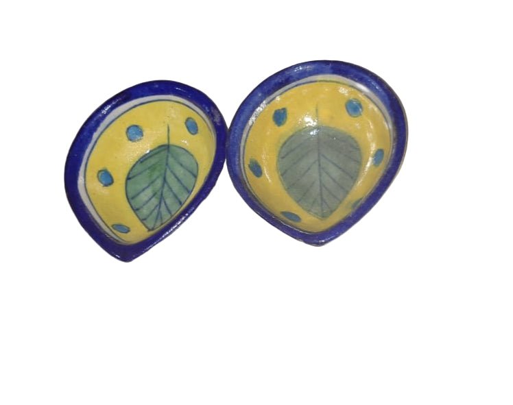 Ceramic Diya (Set) - ECOBASKETINDIA