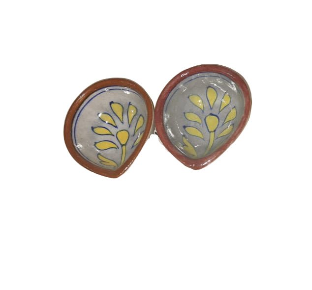 Ceramic Diya (Set) - ECOBASKETINDIA