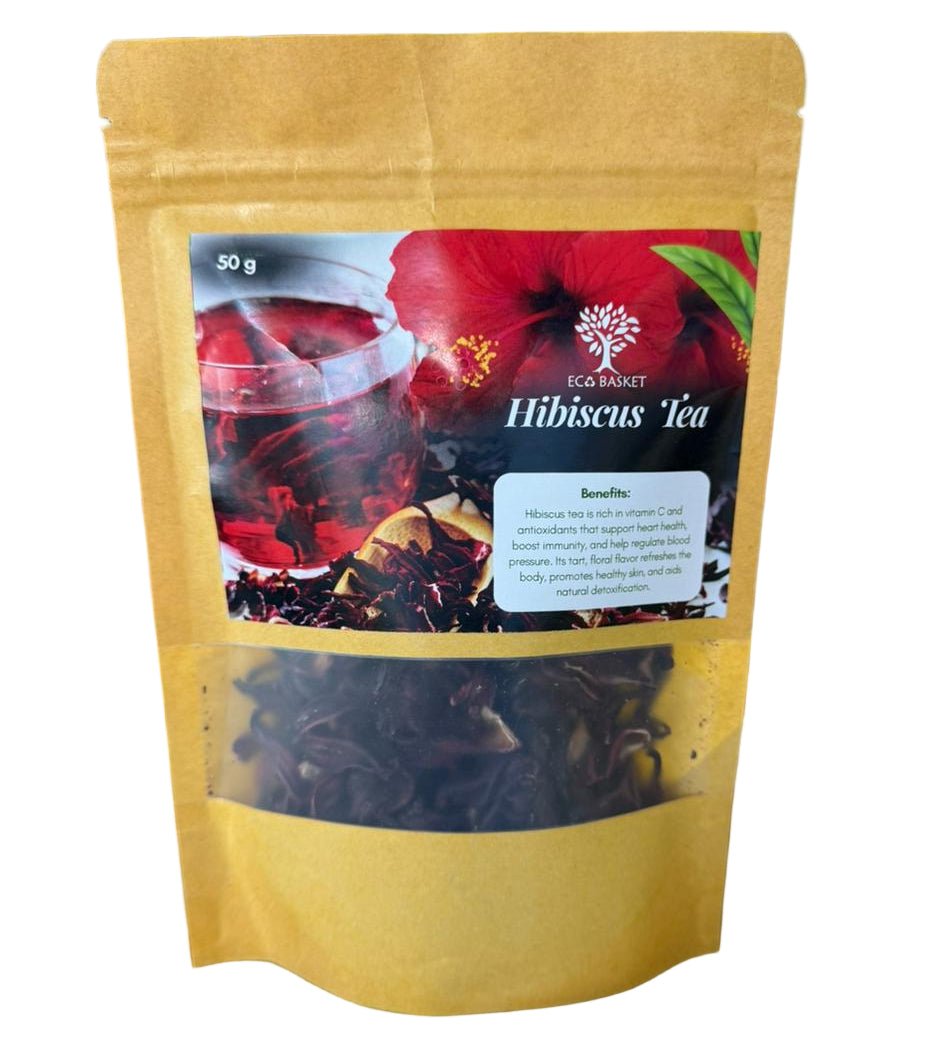 Hibiscus Tea (50 gm) - ECOBASKETINDIA