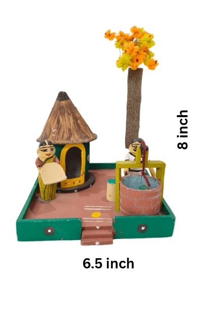 Hut with well - ECOBASKETINDIA