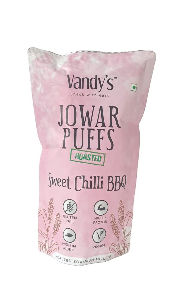 Jowar Puffs Sweet Chilli BBQ (40 gm) - ECOBASKETINDIA