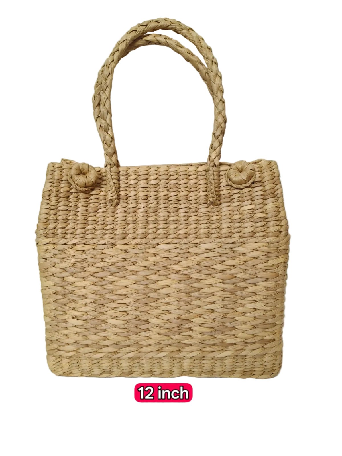 kauna grass close bag 12*11 - ECOBASKETINDIA