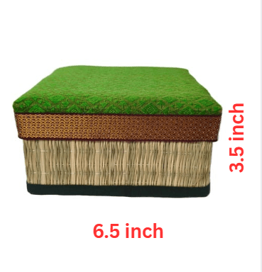Korai Grass Square Gift Box - ECOBASKETINDIA