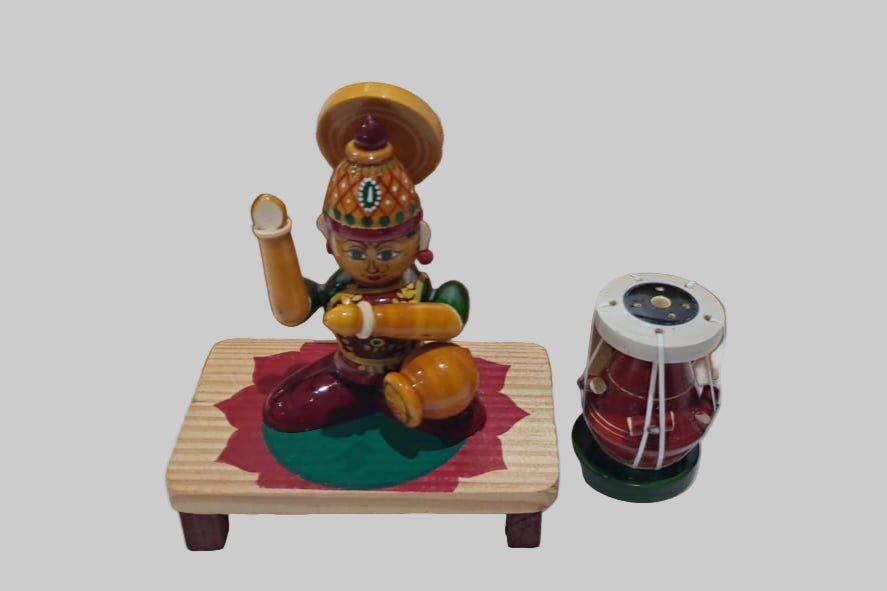 Lakshmi Wooden Doll Gift Box - ECOBASKETINDIA