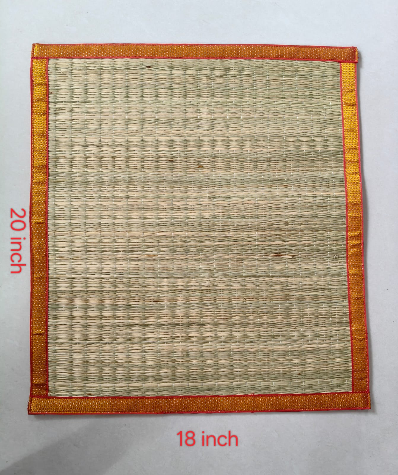 POOJA MAT 20*18 - ECOBASKETINDIA