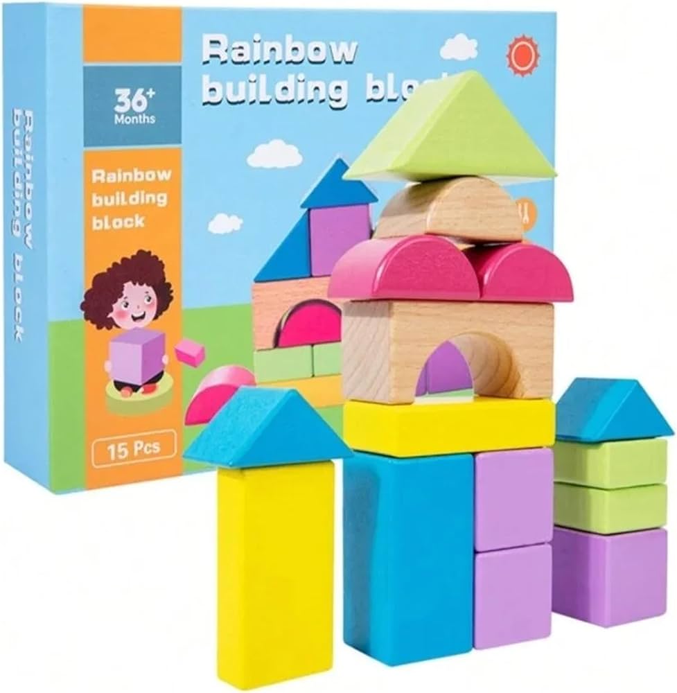 RAINBOW BUILDING BLOCK - ECOBASKETINDIA