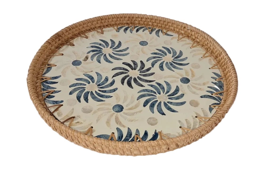 Round Coaster Tray - ECOBASKETINDIA