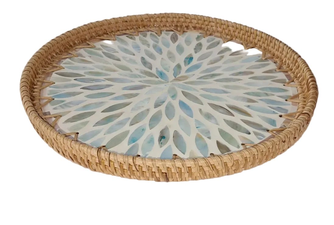 Round Coaster Tray - ECOBASKETINDIA