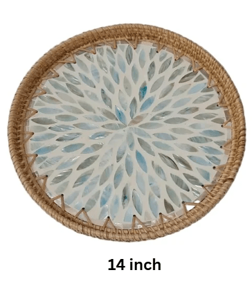 Round Coaster Tray - ECOBASKETINDIA