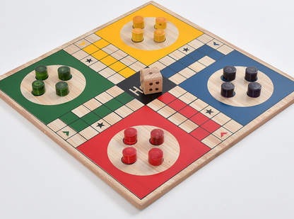 WODDEN 2 IN 1  LUDO AND SNAKE &LADDER GAME