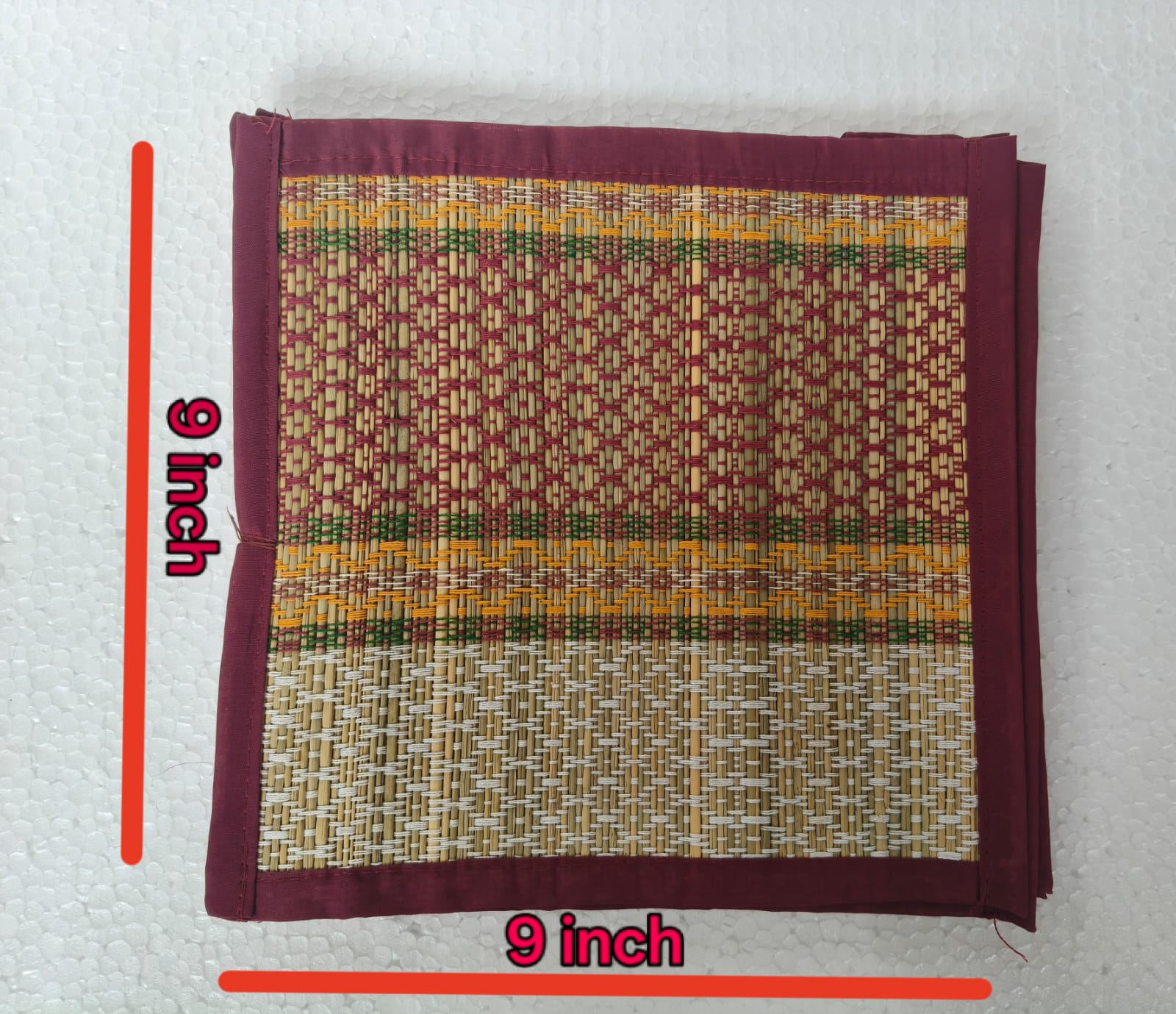 Square Table Mat (set of 6) - ECOBASKETINDIA