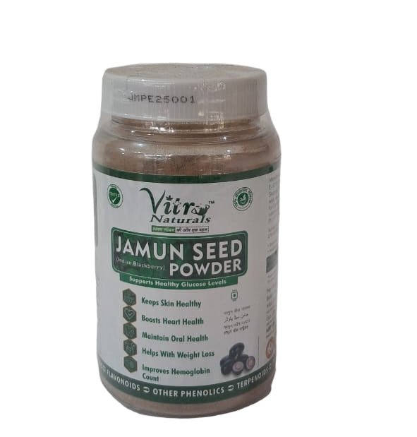 Vitro Natural Jamun Seed Powder (100gms) - ECOBASKETINDIA