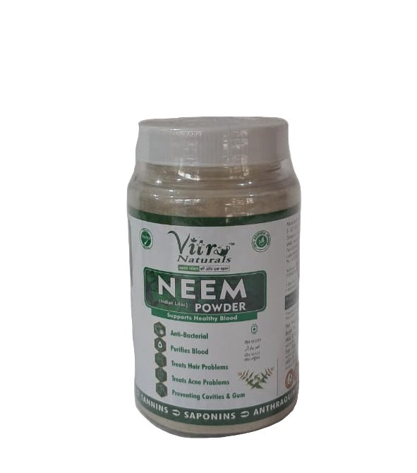 Vitro Naturals Neem Powder (100gms) - ECOBASKETINDIA