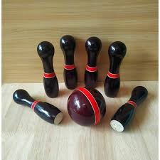 WODDEN BOWLING GAME - ECOBASKETINDIA