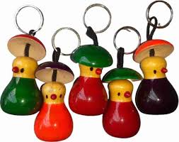 WODDEN KEY CHAINS - ECOBASKETINDIA