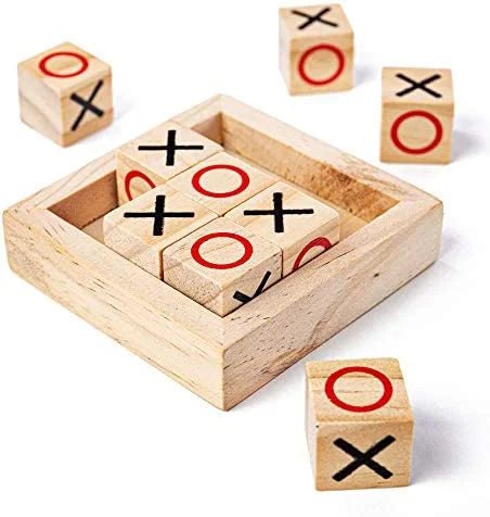 WODDEN TIC TAC TOE - ECOBASKETINDIA