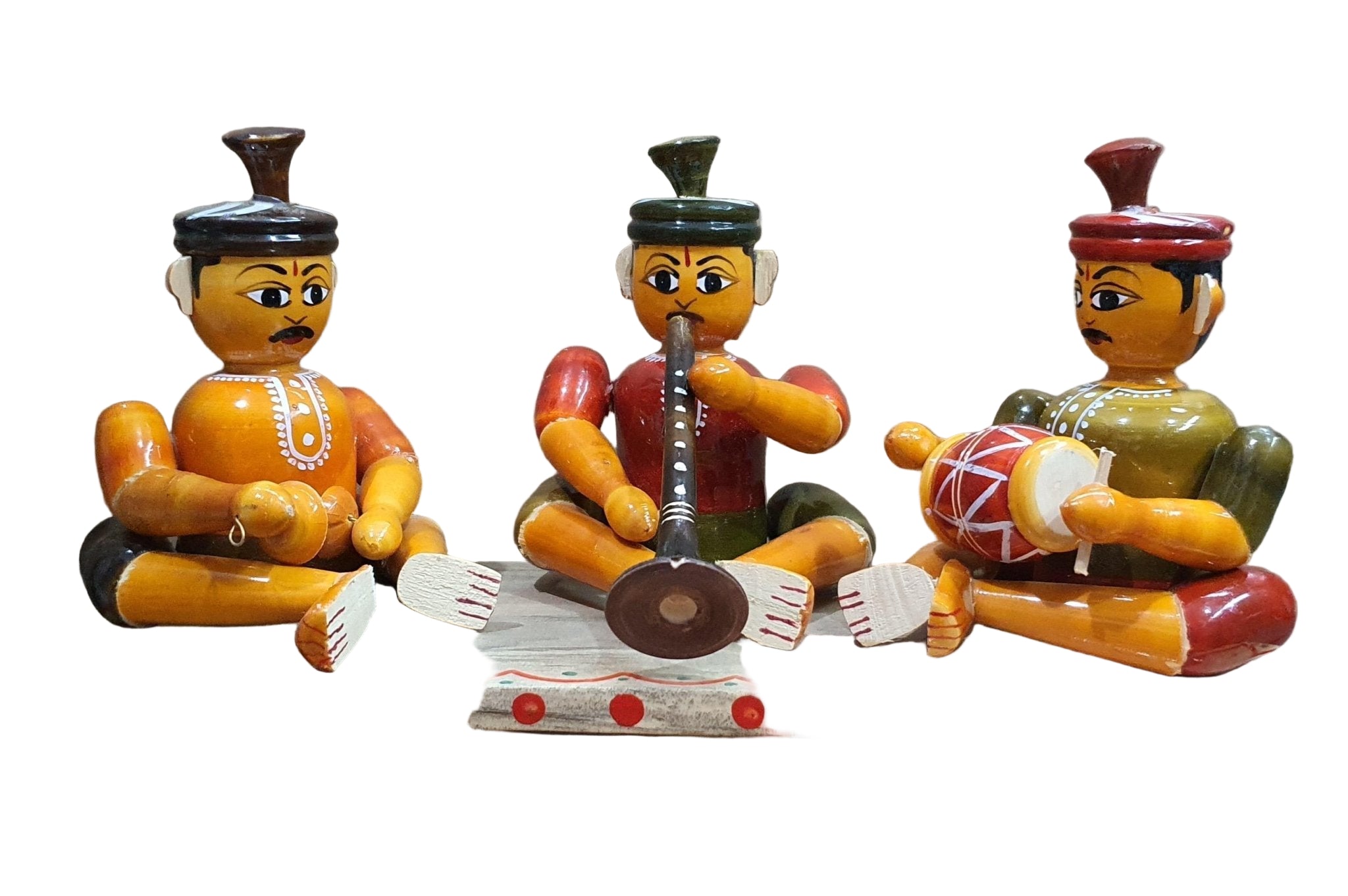 WOODEN 3PC SHENOY SET - ECOBASKETINDIA