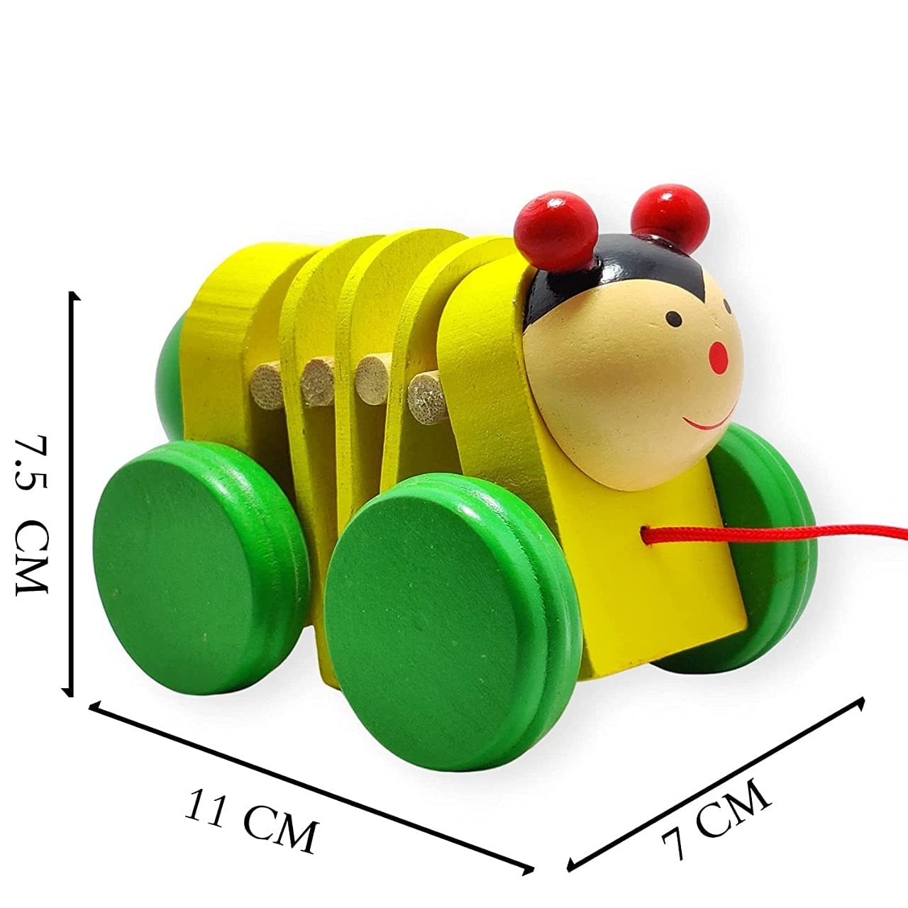 Wooden Caterpillar - ECOBASKETINDIA
