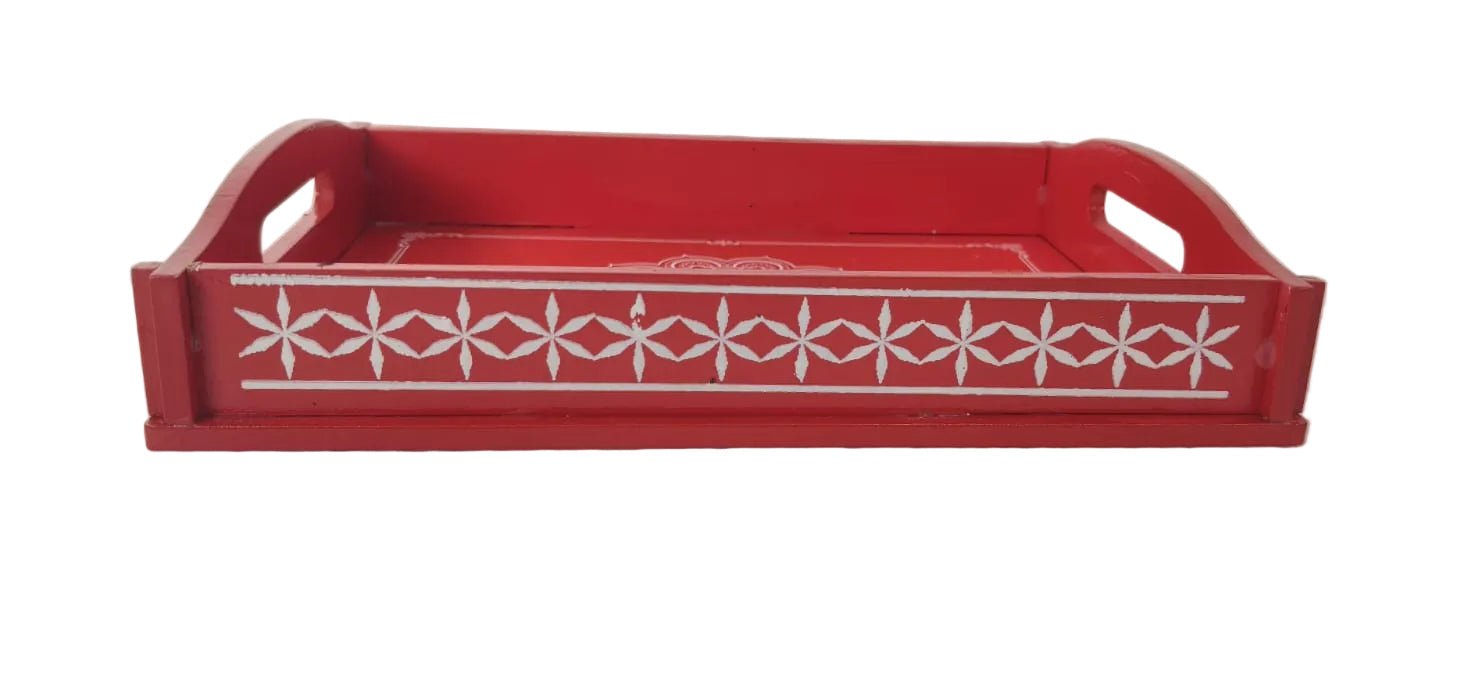 Wooden Decorative Tray - ECOBASKETINDIA