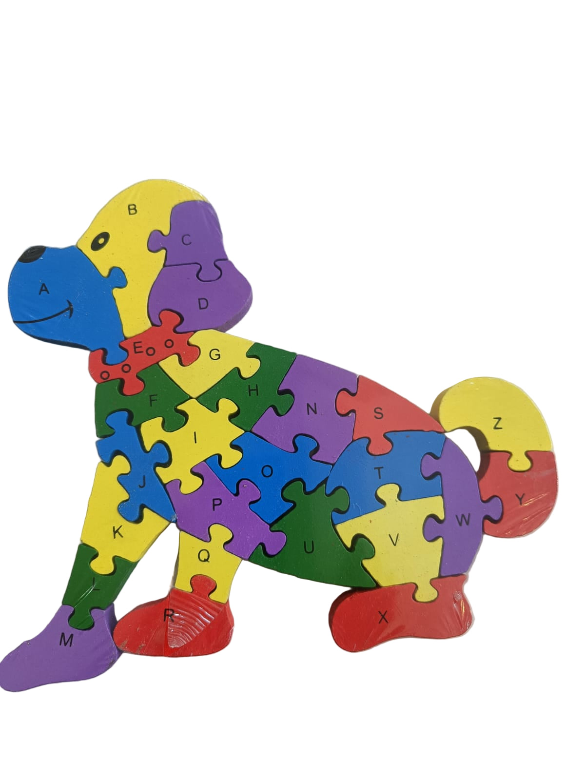 WOODEN DOG PUZZLE - ECOBASKETINDIA